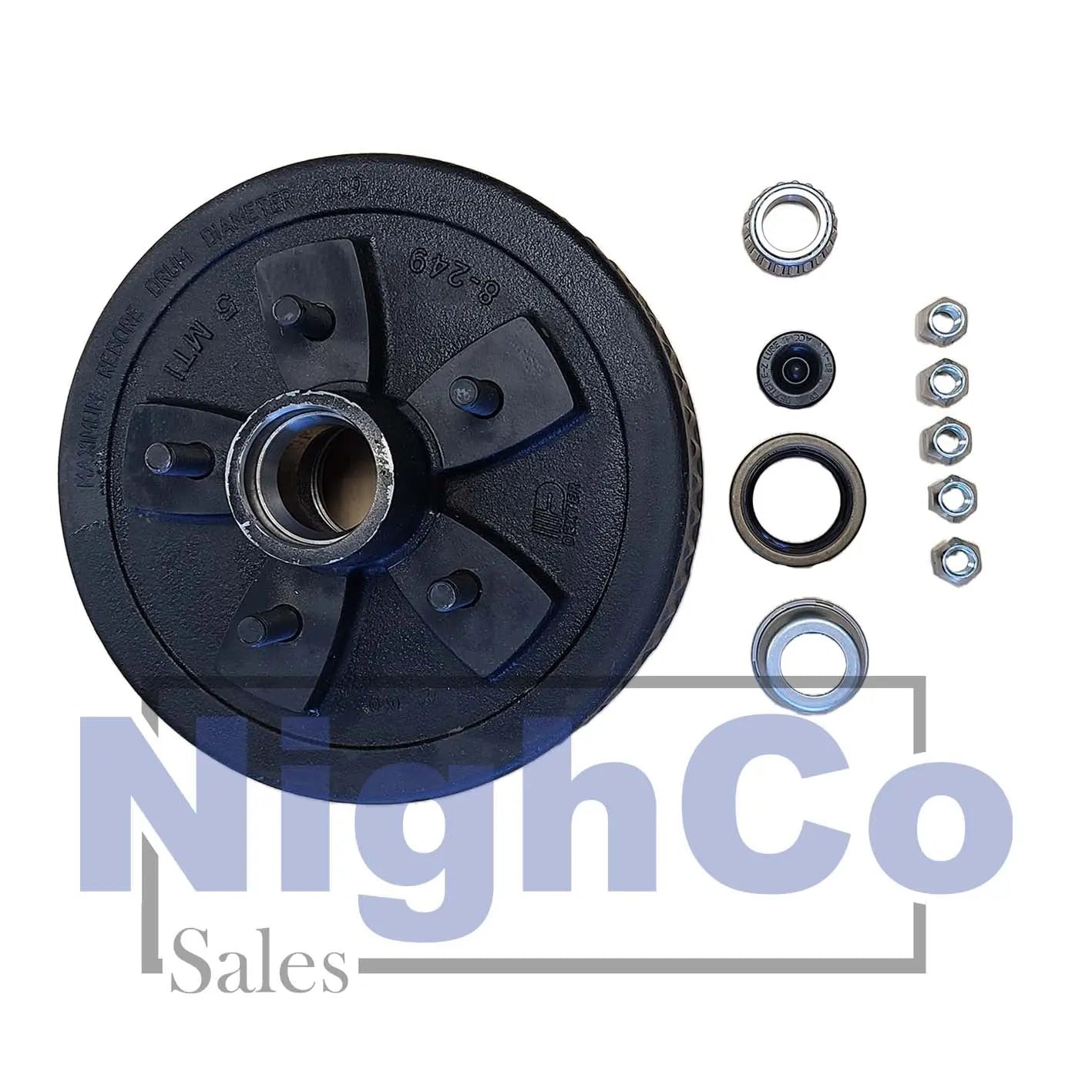 Dexter 3.5K 5/5 Hub Drum Kit - 5 on 5" Bolt Pattern - NighCo