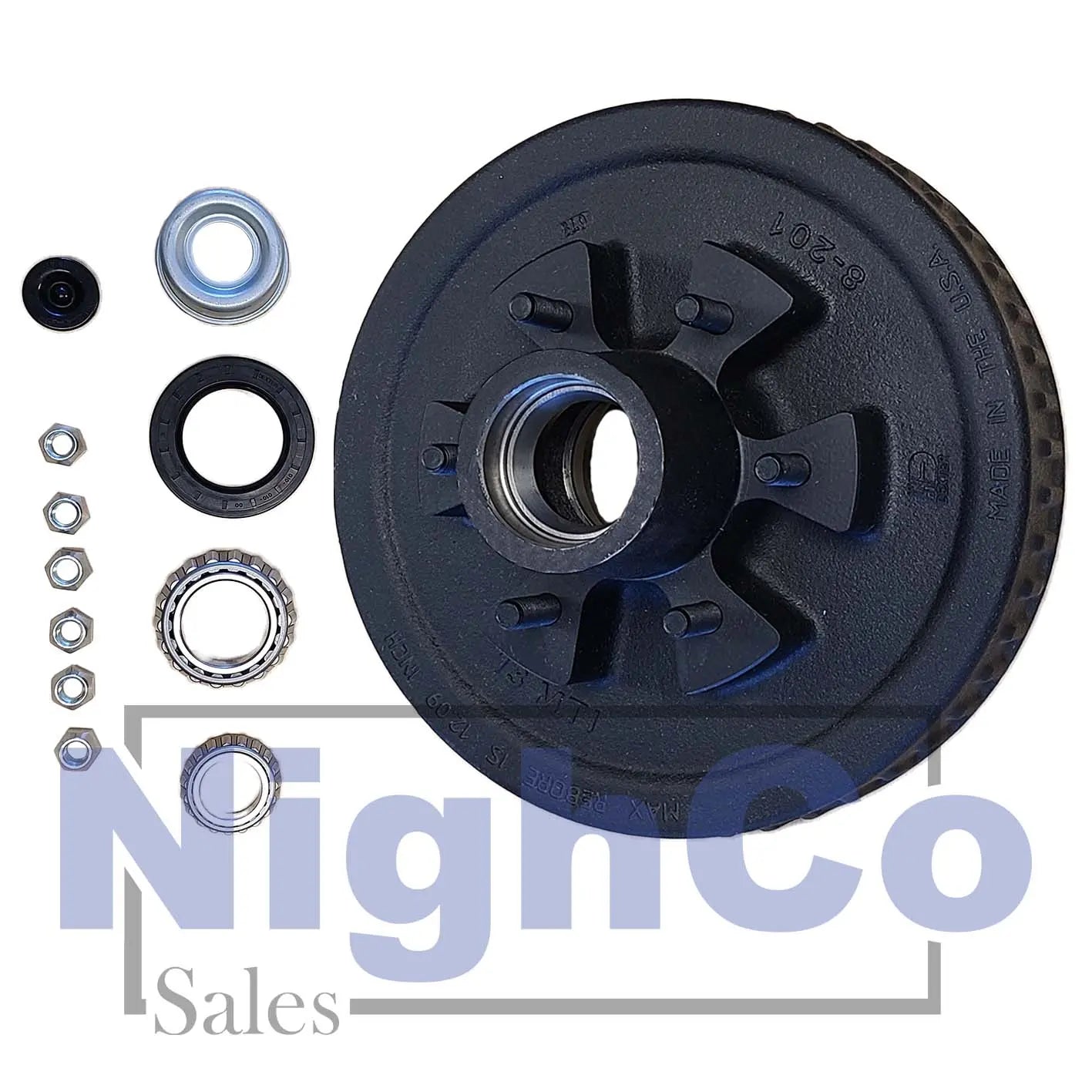 Dexter 5.2K 6/5.5 Hub Drum Kit - 6 on 5.5" Bolt Pattern - NighCo