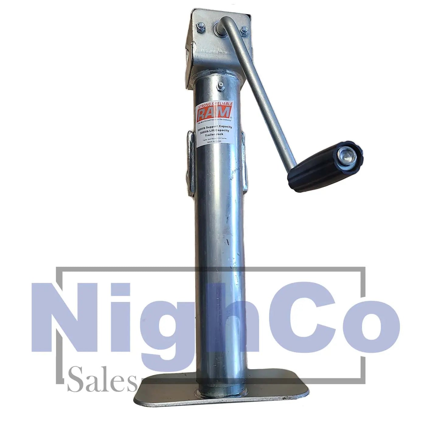 Ram 5k Side-Wind Pipe-Mount Trailer Jack - NighCo
