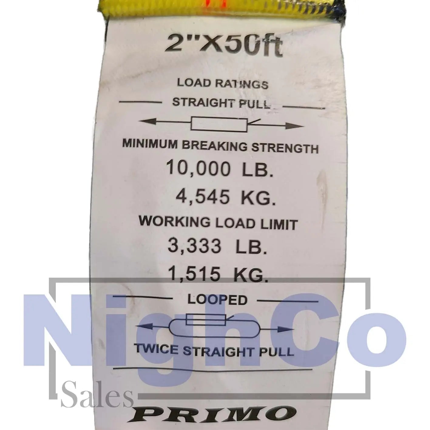 Primo 2inx50ft Ratchet Tie-Down Strap - NighCo