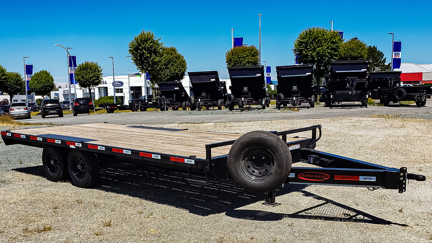 20FT Deck Over Flat-deck Trailer Rental - 14K GVW