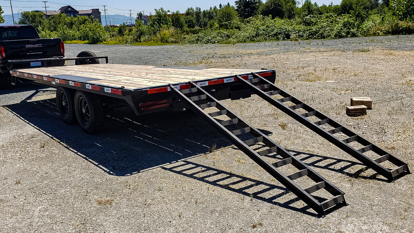 20FT Deck Over Flat-deck Trailer Rental - 14K GVW