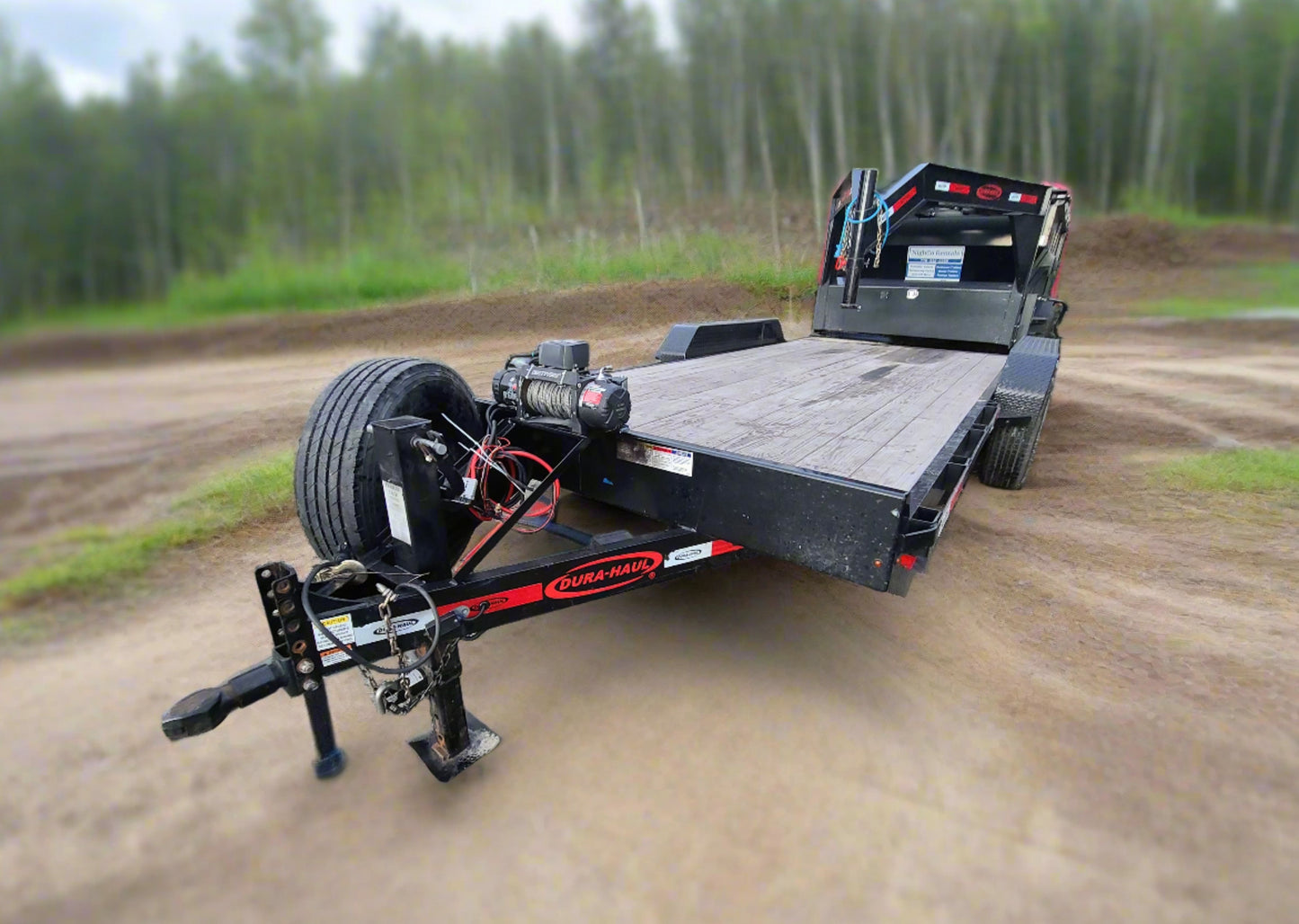 16+2Ft Flat-deck Equipment Hauler Trailer Rental W/ Winch - 14K GVW