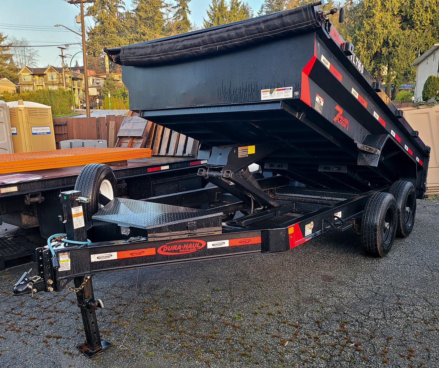 2023 Dura Haul 7x14 dump trailer - 14,000lbs GVW