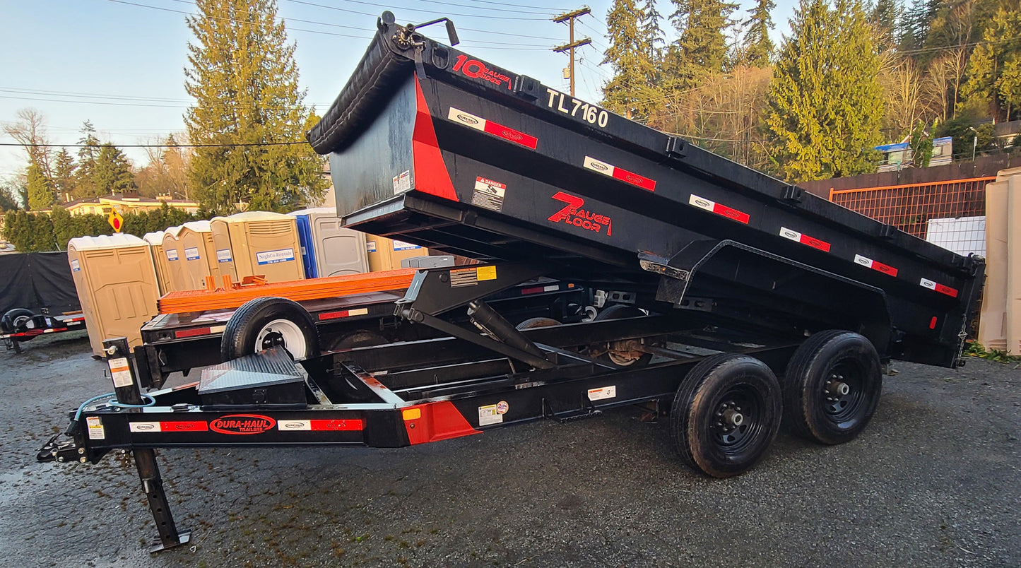 2023 Dura Haul 7x14 dump trailer - 14,000lbs GVW